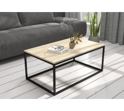 Konferenční stolek NARISA 100x60 Černý+Sonoma