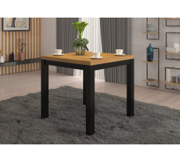 Konferenční stolek OLAF 1 80x80 Artisan+Černá Matná