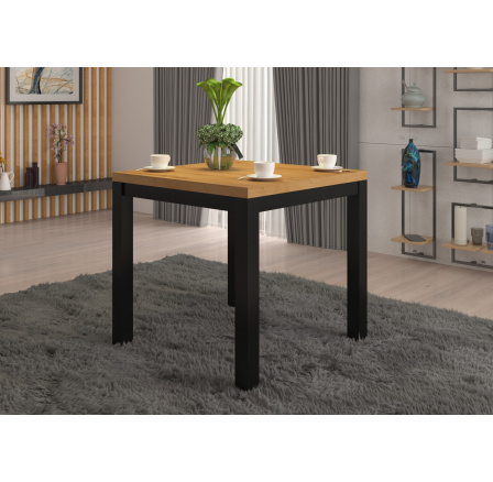 Konferenční stolek OLAF 1 80x80 Artisan+Černá Matná Konferenční stolek OLAF 1 80x80 Artisan+Černá Matná