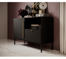 Komoda LANZZI 120, Černý Mat