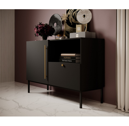 Komoda LANZZI 120, Černý Mat