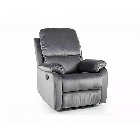 Polohovací křeslo SPENCER 1 VELVET, Šedý Bluvel 14