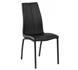 Židle Asama černá PU černé nohy