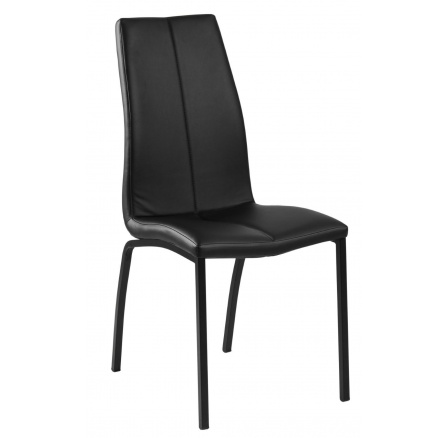 Židle Asama černá PU černé nohy