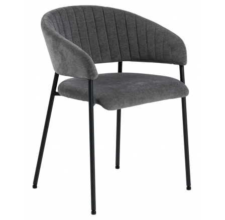 Židle Ann šedá/černá