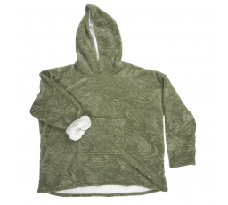 Zateplená mikina s kapucí/snuddie zelená