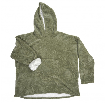 Zateplená mikina s kapucí/snuddie zelená