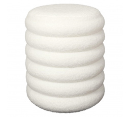 Pufa Freya s úložnou funkcí bílá