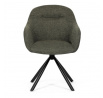 Jídelní židle, zelená, látka, DCH-Y1143 GRN2