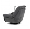 Polohovací křeslo, elektrické zabudované ovládání, šedá, látka, TV-7081 GREY2