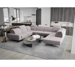 Rohová sedací souprava FIORE MAX I 220x350x265 cm - béžová, levá