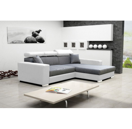 Rohová sedací souprava Mexicana Lux P šedá/EKO bílá Rohová sedací souprava Mexicana Lux P šedá/EKO bílá