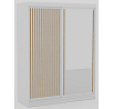 Šatní skříň s posuvnými dveřmi Delia 160 Bílá+Artisan