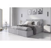 Postel HILTON s matrací, 160x200 cm, Šedá