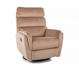 Polohovací otočné křeslo ARGOS VELVET, Béžový Bluvel 28