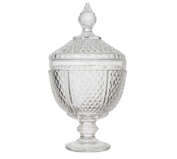 Skleněná bonboniéra Diamond 31 cm