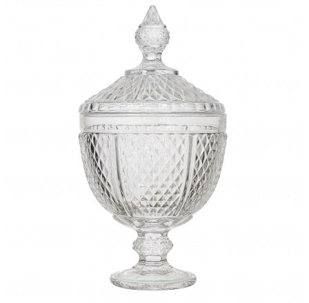 Skleněná bonboniéra Diamond 31 cm