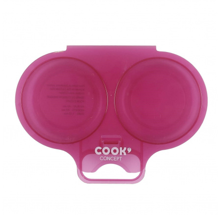 Nádoba na vaření vajec v mikrovlnné troubě růžová Nádoba na vaření vajec v mikrovlnné troubě růžová