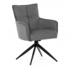 Jídelní židle, šedá, látka, DCH-P3170 GREY2