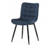 Jídelní židle, modrá, látka, HC-462 BLUE2