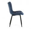Jídelní židle, modrá, látka, HC-462 BLUE2
