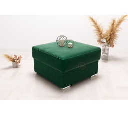 Taburet s úložným prostorem 55×55 - zelená