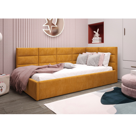 Postel ZAZU - žlutá - T48, Pravá strana