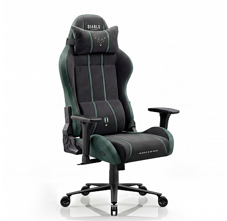DIABLO CHAIRS X-ONE 2.0 >king < křeslo FOREST GREEN| Herní židle | látková herní židle