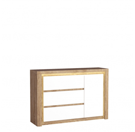 Komoda LIVINIO L15 Ribbeck / Bílá lesk Komoda LIVINIO L15 Ribbeck / Bílá lesk