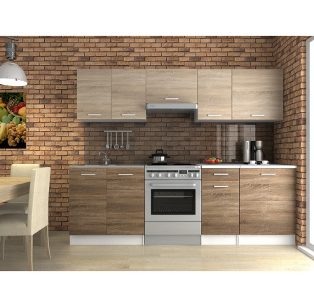 Kuchaňská linka Luigi 180/240 sonoma/sonoma tabaco Kuchaňská linka Luigi 180/240 sonoma/sonoma tabaco