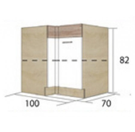 ECONO 14D - dolní skříňka pravá ECONO 14D - dolní skříňka pravá