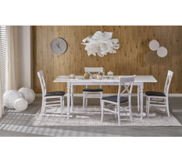 Jídelní stůl NELSON, bílý