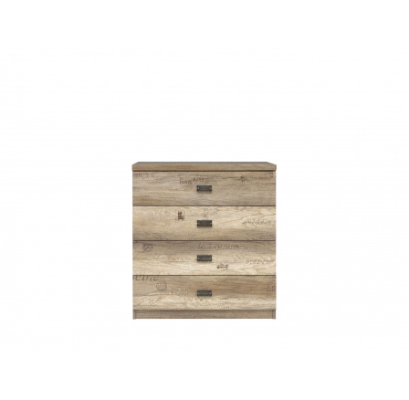 Komoda MALCOLM KOM4S/80, Dub Canyon monument/Šedý wolfram