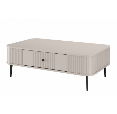 Konferenční stolek Vesper, kašmír / černé nohy