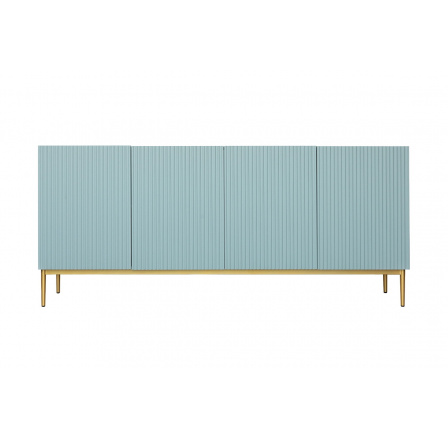 Komoda Nicole, MDF šalvěj / zlaté nožky Komoda Nicole, MDF šalvěj / zlaté nožky