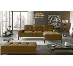 Narożnik Torrense + Taburet Monolith 48 140x215 Levý