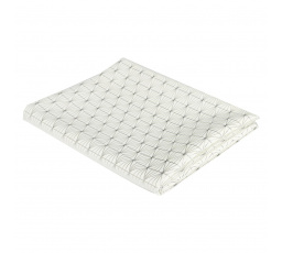 Ubrus Geometric Dore bílý/stříbrný 140x250 cm