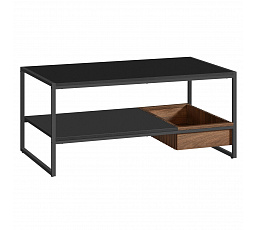 Konferenční stolek 100x55x45cm, mdf, ořech, AKF-E1081 BK