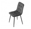 Jídelní židle, šedá, sametová látka, CT-281 GREY4