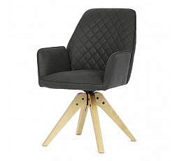 Jídelní židle, černá, látka, HC-539 BK3