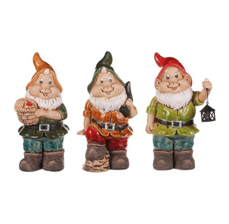 Trpaslík - keramika, mix 3 druhů, cena za 1 ks