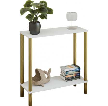 Konzole Claro 80x30 cm - různé barvy na výběr - Bílá Mat, Zlatá