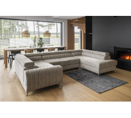 Rohová sedací souprava ve tvaru U LOUIS, Marte 20 Pravá