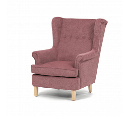 Křeslo ušák, růžová látka, AK-388 PINK2