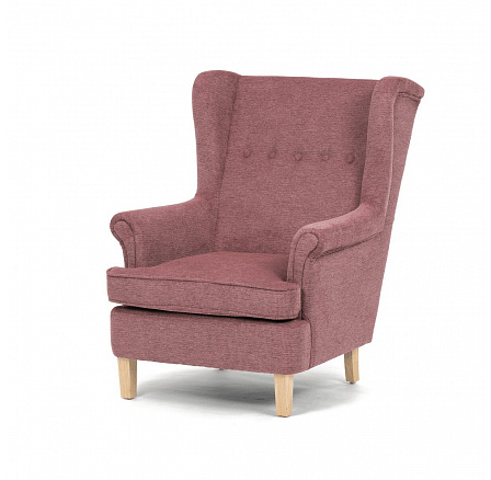 Křeslo ušák, růžová látka, AK-388 PINK2