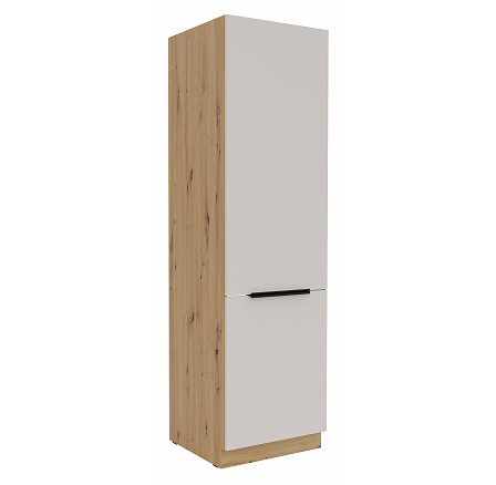 Kuchyňská skříň pro vestavnou lednici SOLEA - 60 LO-210 2F, Dub Artisan/Kašmír