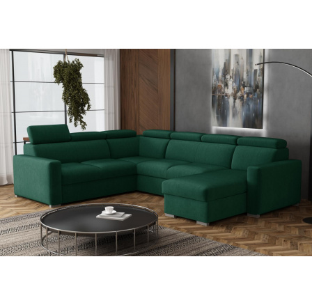 Sedací souprava Petrit U pravá Kronos zelená