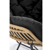 Křeslo WHISPER, Černá/Přírodní