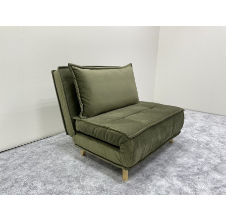 KRISTINA 11 - rozkládací pohovka š. 100 (LAH-279N43-P100=1balík) látka CR -31 blackkish green-KHAKI (ART) CH22(K250)**NOVINKA