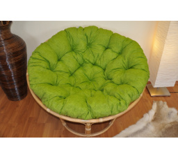 Polstr deluxe na křeslo papasan 110 cm - světle zelený melír
